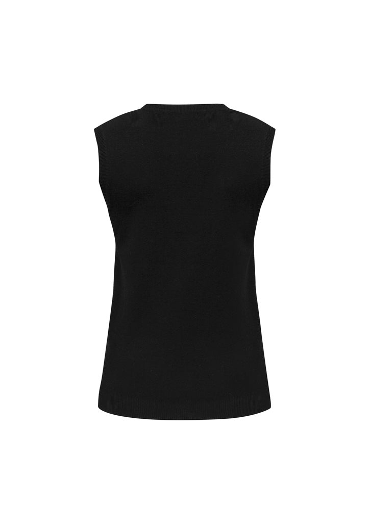 Kildare-Womens V-Neck Knit Vest-LV3504