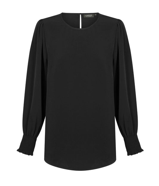 Kildare-FREYA SHIRRED CUFF SOFT TOP-1796WL