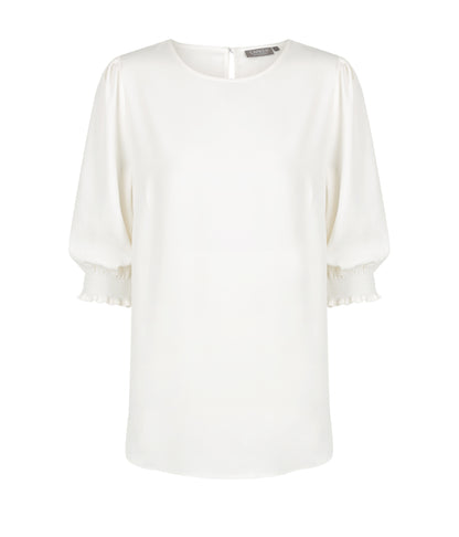 Kildare-LOLA 3/4 SLEEVE SHIRRED CUFF TOP-1799WZ