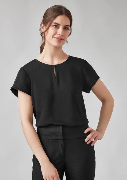 Kildare-Womens Evelyn Short Sleeve Blouse-RU569LS